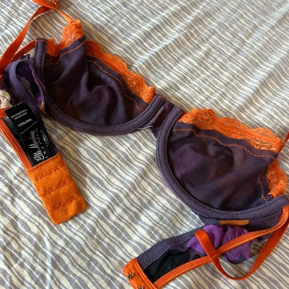 Elle Macpherson intimates lace sheer mesh floral underwire bra - Picture 7 of 7